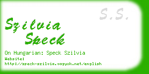 szilvia speck business card